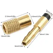12) Essential 6mm Brass Connector Clip for Automotive Airline Tyre Inflator