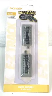 Bachmann #44891 N-Scale Hayes Bumper E-Z Track Nickel Silver Rail Gray New PKG