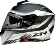 Z1R Solaris Modular Scythe Electric Shield Helmet XL White/Black 0120-0665