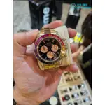 勞力士 DAYTONA 迪通拿 ROLEX 116505 玫瑰金 精鑲 彩虹圈 彩寶時標