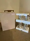 4 Silver Glass Candle Holders For Pillar or Taper Candle ULTA Holiday Collection
