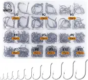 UCEC Octopus Hooks Saltwater Freshwater, Small Fishing Hooks 1000/400/ 150PCS Ba
