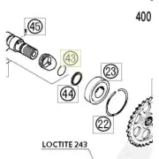 KTM Husqvarna GasGas Circlip WS20 OEM 0417200120