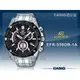 CASIO時計屋 手錶專賣店 EDIFICE EFR-559DB-1A 男錶 三眼計時碼錶 不鏽鋼錶帶 黑x銀 防水100米 新品 保固一年 開發票