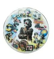 Star Spangled Circus Emmett Kelly Clown 8.5" Plate 65th Birthday Flambro Vintage