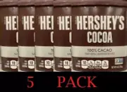 5x Hershey's Cocoa 100% CACAO Natural Unsweetened Powder 8 oz tub - 5 PACK