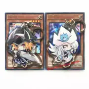 Anime Yu-Gi-Oh! Silent Magician & Silent Swordsman Acrylic Keychain Pendant Gift