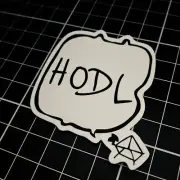 HODL Sticker | HODLories | Australian designed crypto stickers