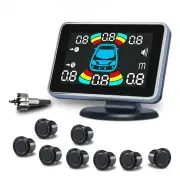 Car Reverse Parking Radar With 8 Parking Sensors Electronics Rear Automatic Detector Reverse Assist Kit Buzzer Car Rever