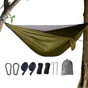 Hammock with Fly Net | Portable Sleeping Netting - High Density Lightweight Sleeping Hammock with Fly Mesh for Patio and Expedition