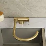 Brushed Gold Inner Window Free Folding Kitchen Faucet 360 Degree Rotate Foldable Tap Brushed Golden-2