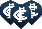 Carlton Blues AFL Dart Flights Christmas in July Sale