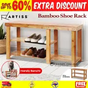 3 Tier Bamboo Shoe Rack Bench Storage Shelf Organizer Entryway Home Furniture