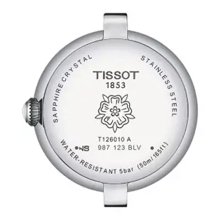 【TISSOT 天梭】官方授權 BELLISSIMA 珍珠母貝羅馬石英女錶-26mm 母親節禮物 送行動電源(T1260101611302)