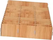 MUSISALY Elegant Wooden Desktop Organizer 36 Grids Phone Storage Box Mobile Phone Management Storage Box Home Office Organization