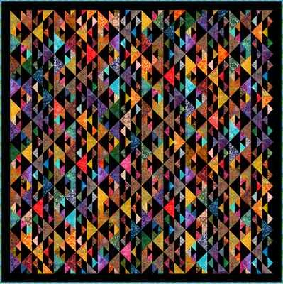 TANGERANG - BATIK - 98" x 98" - Quilt-Addicts Pre-cut Patchwork Quilt Kit King`