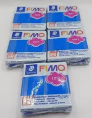 Set Of 5 Staedtler Modelling FIMO Soft Clay Blue 57G