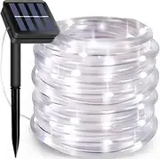 Ozoffer 100 LED Solar Fairy String Rope Light Outdoor Waterproof Garden Decor Night Lamp