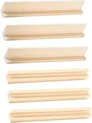 ERINGOGO 6Pcs Wooden Domino Holders Reusable DIY Domino Trays for Easy Gaming Display Base for Adults for Support and Fun