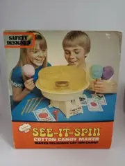 Vintage Junior Chef See it Spin Cotton Candy Machine New