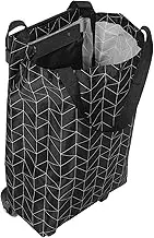 iplusmile Foldable Utility Trolley Cart with Retractable Handle Lightweight Shopping Cart for Groceries Laundry Home Transport Stylish Design with Wheels for Effortless Mobility