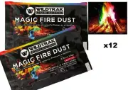 12 Pack Wildtrak Magic Fire Colour Changing Dust Flames Campfire 15g