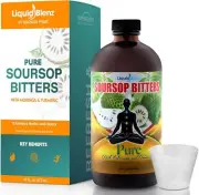 Soursop Bitters with Moringa & Turmeric 100% Natural Soursop Liquid Supports