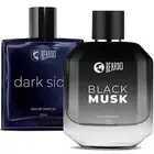 Beardo Dark Side & Black Musk Perfume for Men, 100 ml x 2 Strong & Long Lasting