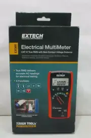 Extech EX360 Compact Electrical True RMS MultiMeter Non Contact Voltage Detector