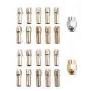 11PCS Brass Collet Fits Rotary Tools 0.5 0.8 1.0 1.2 1.5 1.8 2.0 2.4