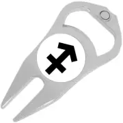 Sagittarius Zodiac Golf Ball Marker Divot Repair Tool Bottle Opener