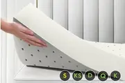 STARRY EUCALYPT 8cm Memory Foam Mattress Topper Ventilated Gel