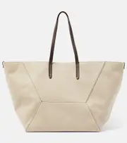 Brunello Cucinelli Large canvas tote bag