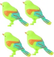 Toddmomy 4Pcs Singing Bird Voice Controlled Simulation Birds Fun Decor for Gardens Realistic Chirping Sound Safe Material