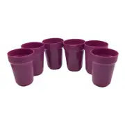 Tupperware Tumbler Aloha Cups Set of 16 oz. Opaque Purple Set of 6