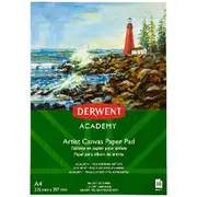 Derwent Academy Artist Canvas Paper Pad 300gsm 10 Sheets A4