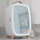 Watrboy 6L Skincare Mini Fridge Compact LED Lighted Mirror Makeup Storage *Read*