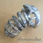 2023 Stainless Steel Male Chastity Device Long Cage Men Locking Belt Restraint