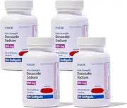 4 Pack Docusate Sodium 250mg. Major Laxative Stool Softener 100 Softgels.