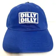 Dilly Dilly Bud Light Beer Embroidered Adjustable Baseball Hat / Cap - Blue NWT