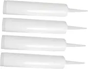 Reusable Caulking Tubes 4 Empty Sealant Tubes for Epoxy Latex Lightweight Easy to Cut