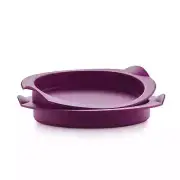Set of 2 Tupperware Silicone Small Round Forms Cake Baking Mold Purple New