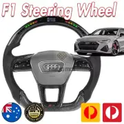 Carbon Fiber LED Shift Light Steering Wheel For AUDI RS6 2019-2021 5G C8 Avant