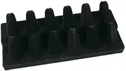 Healeved Black Flocking Finger Ring Display Showcase Organizer Holder for Jewelry Storage Space Saving Design for Retail Personal Use Visibility for Showcasing Rings