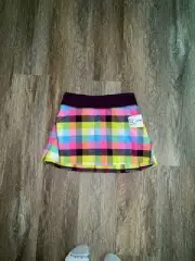 NWT Deadstock Lululemon Plum Plaid Pacesetter Skort Womens Size 4 Tall