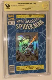 Marvel Spectacular Spiderman #189 Hologram Remark Signed CBCS 9.6 Not CGC Comic