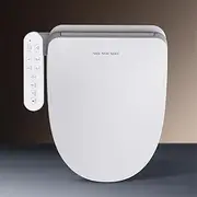 Electric Toilet Warm Seat Bidet Cover Smart Washlet Hot Cold Massage Spa Hygiene,Luxury Smart Washlet, Remote Control Bidet Toilet Seat with Soft Close Lid-Luxury Smart Washlet W3