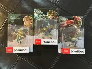 Legend Of Zelda Tears Of The Kingdom Link, Zelda And Ganondorf Amiibo Set Switch