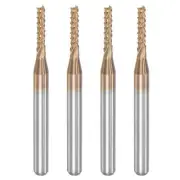 1/8" Shank 1.8mm x 9mm Titanium Coated Carbide End Mill CNC Router Bits 4pcs