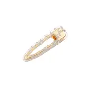 MsBlossom - Acrylic Drop Hair Clip - 1pc - Silver